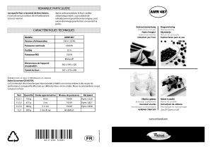 Mode d’emploi Whirlpool AMW 487 WH Micro-onde