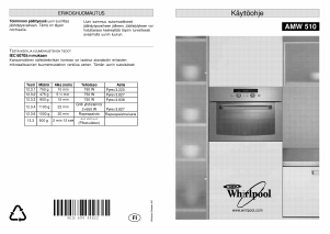 Käyttöohje Whirlpool AMW 510 NB Mikroaaltouuni