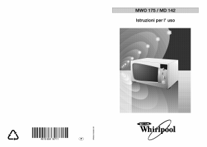 Manuale Whirlpool MWO 175 BL WP Microonde