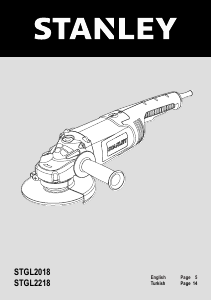 Kullanım kılavuzu Stanley STGL2218 Avuç taşlama makinesi