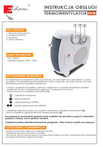 Instrukcja Eldom HL8 Ogrzewacz