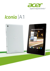 Mode d’emploi Acer Iconia A1 A1-811 Tablette