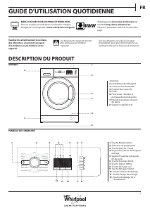 Mode d’emploi Whirlpool WWDE 8612 Lave-linge séchant