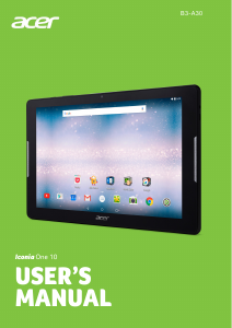 Handleiding Acer Iconia One 10 B3-A30 Tablet