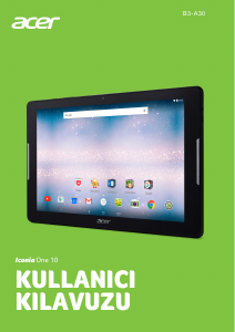Kullanım kılavuzu Acer Iconia One 10 B3-A30 Tablet