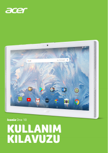 Kullanım kılavuzu Acer Iconia One 10 B3-A42 Tablet