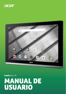 Manual de uso Acer Iconia One 10 B3-A50FHD Tablet