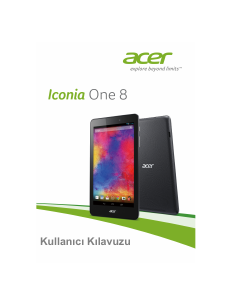 Kullanım kılavuzu Acer Iconia One 8 B1-810 Tablet