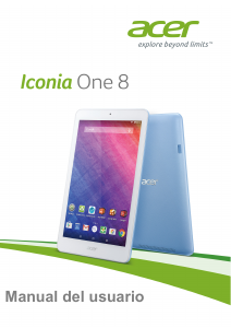 Manual de uso Acer Iconia One 8 B1-820 Tablet