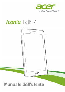 Manuale Acer Iconia Talk 7 B1-723 Tablet