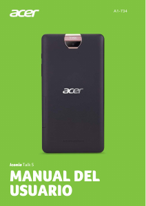 Manual de uso Acer Iconia Talk S A1-734 Tablet