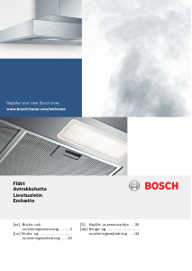 Bruksanvisning Bosch DFL064W51 Köksfläkt