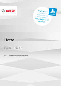 Mode d’emploi Bosch DFR067T51 Hotte aspirante