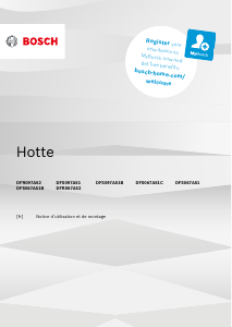 Mode d’emploi Bosch DFS097A51A Hotte aspirante