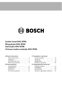 Handleiding Bosch DHU31SFSK Afzuigkap