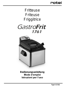 Bedienungsanleitung Rotel GastroFrit 1761 Fritteuse