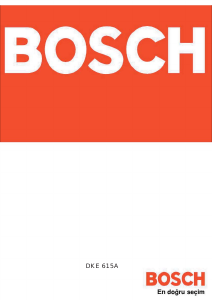 Handleiding Bosch DKE615A Afzuigkap