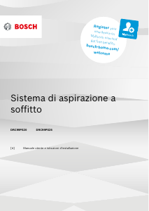 Manuale Bosch DRC99PS25 Cappa da cucina