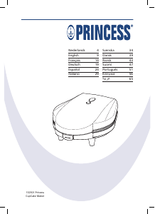 Bruksanvisning Princess 132501 Cupcakejern