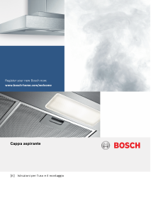 Manuale Bosch DWA66DM50 Cappa da cucina