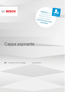 Manuale Bosch DWB97JP50 Cappa da cucina