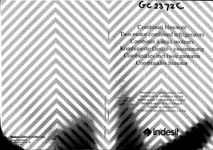 Handleiding Indesit GC 2372 C Koel-vries combinatie