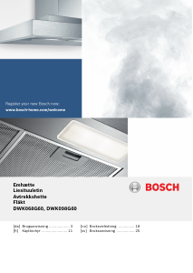 Bruksanvisning Bosch DWK098G60 Köksfläkt