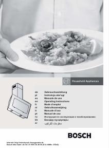 Manuale Bosch DWK09M750 Cappa da cucina