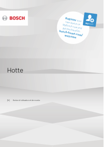 Mode d’emploi Bosch DWK67HM20 Hotte aspirante