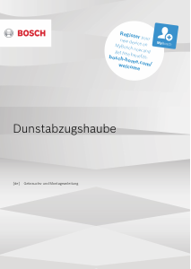 Bedienungsanleitung Bosch DWK67JM60 Dunstabzugshaube