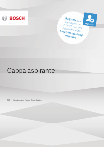 Manuale Bosch DWK97JM60 Cappa da cucina