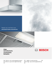 Käyttöohje Bosch DWP64BC50 Liesituuletin