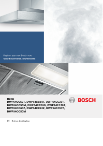 Mode d’emploi Bosch DWP64CC50Z Hotte aspirante