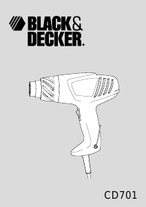 Εγχειρίδιο Black and Decker CD701 Πιστόλι θερμού αέρα