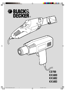 Bruksanvisning Black and Decker KX1682 Varmepistol