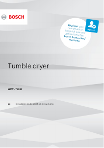 Manual Bosch WTWH761BY Dryer