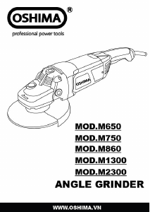 Hướng dẫn sử dụng Oshima M860 Máy mài góc