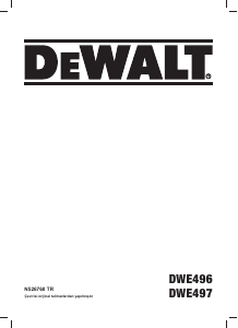 Kullanım kılavuzu DeWalt DWE497 Avuç taşlama makinesi