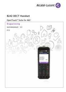 Brugsanvisning Alcatel-Lucent 8242 Trådløs telefon