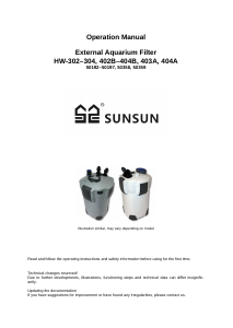 Handleiding Sunsun HW-404A Aquariumfilter