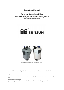 Handleiding Sunsun HW-402B Aquariumfilter