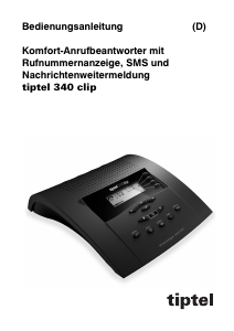 Bedienungsanleitung Tiptel 340 Clip Anrufbeantworter