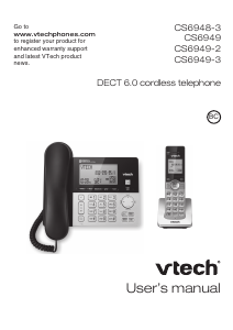 Handleiding Vtech CS6949-3 Draadloze telefoon