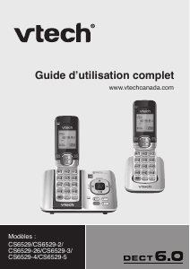 Mode d’emploi Vtech CS6529-3 Téléphone sans fil