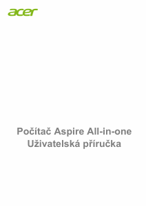 Manuál Acer Aspire C22-860 Stolní počítač