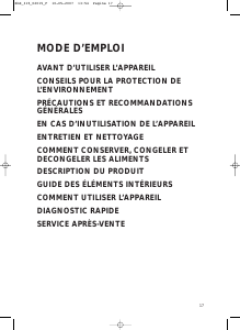 Mode d’emploi Whirlpool 20RU-D1 600 Réfrigérateur combiné