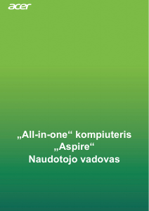 Vadovas Acer Aspire C22-960 Stalinis kompiuteris