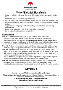 Brugsanvisning Mortalin Victor Musefælde