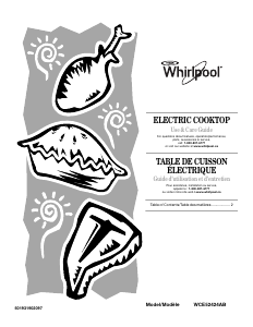 Mode d’emploi Whirlpool WCE52424AB Table de cuisson