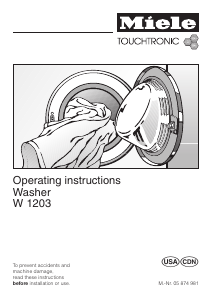 Manual Miele W 1203 Washing Machine